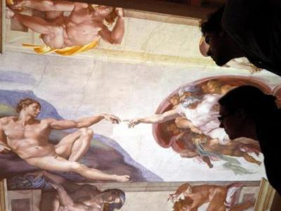 Rome Showcases 'Michelangelesque' Painting - A possible Michelangelo painting has been put on display at a Renaissance art exhibit in Rome. Rome Showcases 'Michelangelesque' Painting - A possible Michelangelo painting has been put on display at a Renaissance art exhibit in Rome.