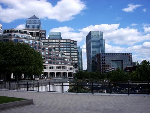 The Modern Buildings and Feel of London's Docklands Attracts Citizens and Tourists Alike.