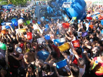 Madrid Braced for Annual Water Fight - Thousands will descend on Madrid's Vallecas district for its annual water fight this Sunday. Madrid Braced for Annual Water Fight - Thousands will descend on Madrid's Vallecas district for its annual water fight this Sunday.